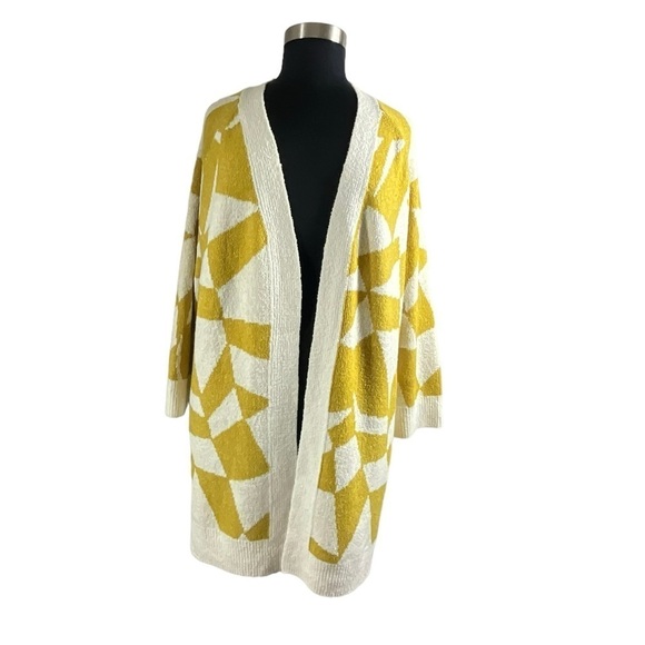 Ava & Viv Geometric Open Front Plus Size Duster Cardigan Nwot - Picture 5 of 16